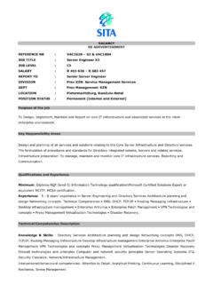 VACANCY RE ADEVERTISEMENT REFERENCE NR : VAC1620 62 ...