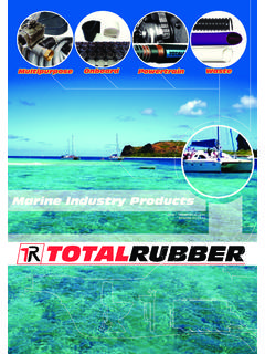 Marine Industry Products - TOTALRUBBER