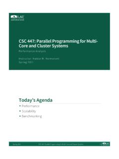 CSC 447: Parallel Programming for Multi- Core and Cluster ...