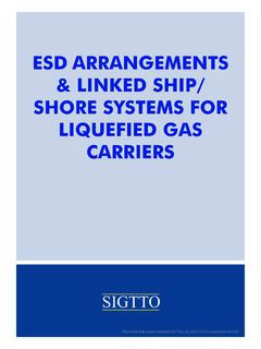 ESD Arrangements &amp; Linked Ship/Shore Systems For …