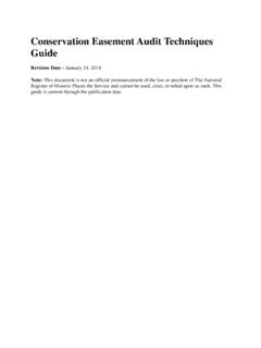 Conservation Easement Audit Techniques Guide
