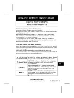 GENUINE REMOTE ENGINE START - Mazda USA