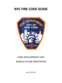 NYC FIRE CODE GUIDE - New York City