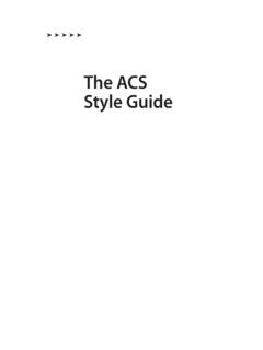 The ACS Style Guide - jlakes.org
