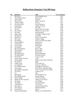 Rolling Stone Magazine's Top 500 Songs - fh-muenster.de