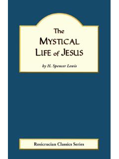 MYSTICAL LIFE OF JESUS