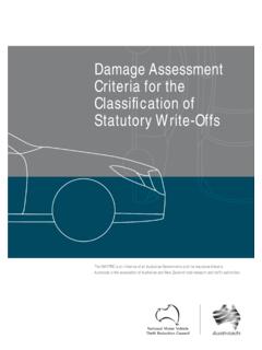Damage Assessment Criteria for the Classiﬁ cation of ...