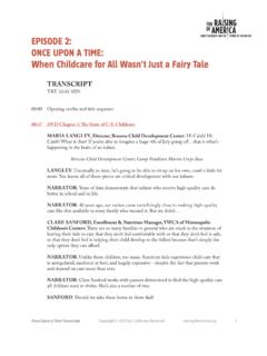 EPISODE 2: ONCE UPON A TIME: When Childcare …