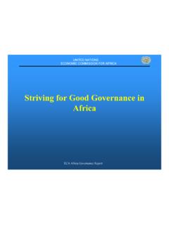 Striving for Good Governance in Africa - United Nations