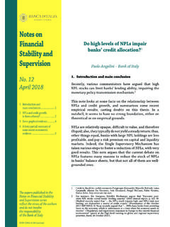 Notes on Financial Stability and Supervision