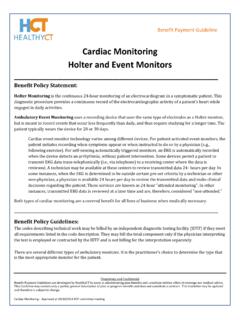 Cardiac Monitoring Holter and Event Monitors - Healthy CT