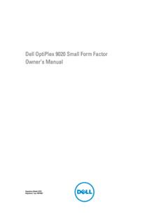 Dell OptiPlex 9020 Small Form Factor Owner's Manual
