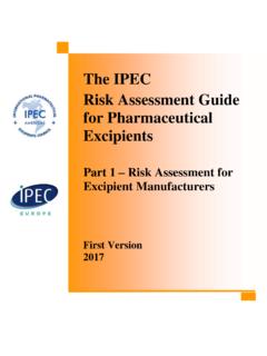The IPEC Risk Assessment Guide for …