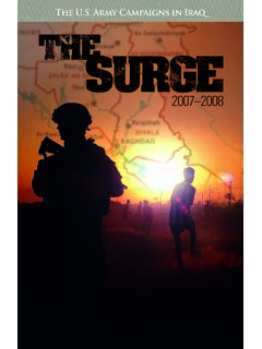 The Surge, 2006-2008 (The U.S. Army Campaigns in Iraq)