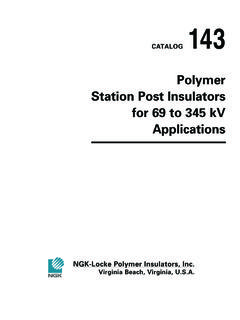 Polymer Station Post Insulators for 69 to 345 kV …