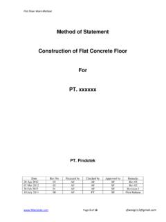 Method of Statement Construction of Flat …