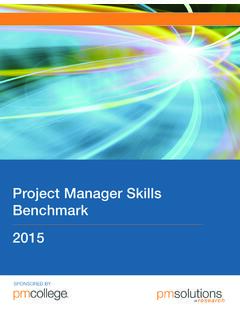 Project Manager Skills Benchmark 2015 - PM …