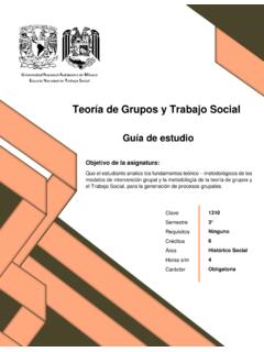 Teor&#237;a de Grupos y Trabajo Social