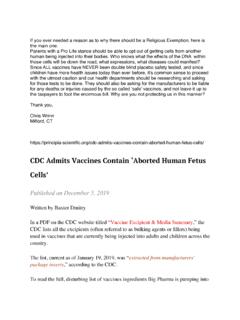 CDC Admits Vaccines Contain ‘Aborted Human Fetus Cells’
