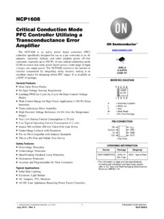 NCP1608 - Critical Conduction Mode PFC Controller ...