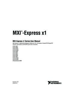 MXI -Express x1 - National Instruments