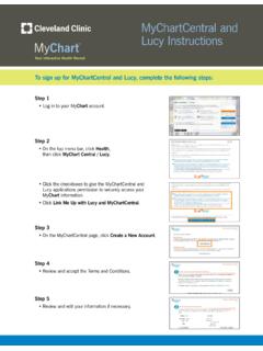 MyChartCentral and My Chart Lucy Instructions