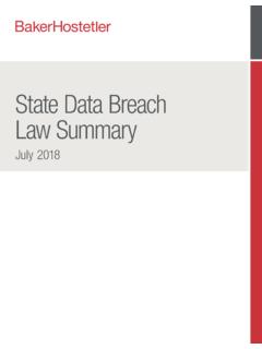 State Data Breach Law Summary - BakerHostetler