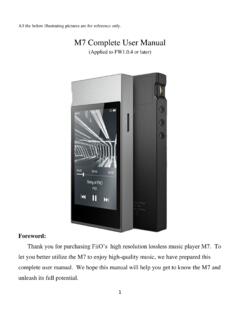 M7 complete user manual - FiiO