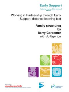 Family structures by Barry Carpenter with Jo Egerton