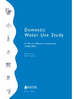 Domestic Water Use Study