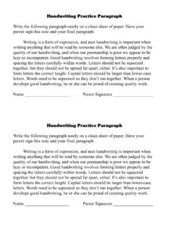 Handwriting Practice Paragraph - Laura Candler