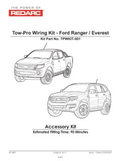 Tow-Pro Wiring Kit - Ford Ranger / Everest