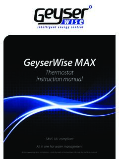 2521 Thermostat manual 1 - Geyserwise