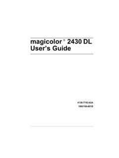 magicolor 2430 DL User’s Guide - InkCloners.com