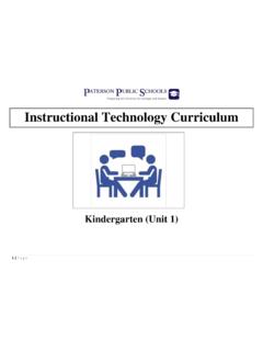 Instructional Technology Curriculum - Paterson Public …