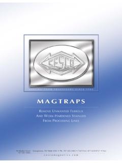 MAGTRAPS - Cesco Magnetics