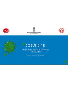 COVID-19 - Ministry of Health and Family Welfare