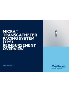 MICRA TRANSCATHETER PACING SYSTEM (TPS ... - Medtronic