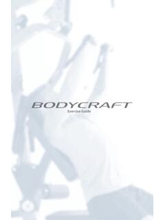 Exercise Guide - BODYCRAFT