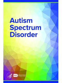 Autism Spectrum Disorder - nimh.nih.gov