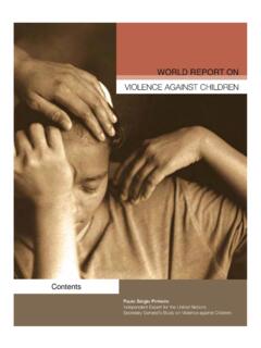 UNVAC World Report on Violence against Children