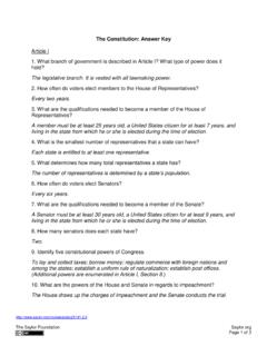 The Constitution: Answer Key - Saylor Academy