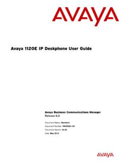 Avaya 1120E IP Deskphone User Guide - telephonemen