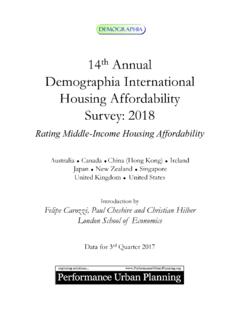 Demographia International Housing Affordability Survey: 2018