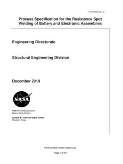 Process Specification for the Resistance Spot Welding of ...