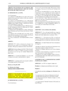 JOURNAL OFFICIEL DE LA REPUBLIQUE DU MALI