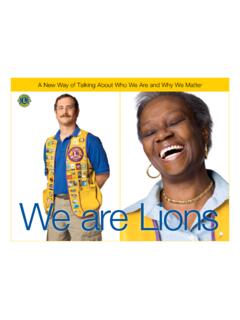 We are Lions - Lions Clubs International