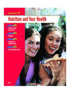 Chapter 5: Nutrition and Your Health - Coach Lawrence's ...