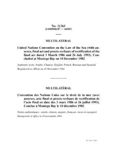 No. 31363 MULTILATERAL United Nations Convention on …