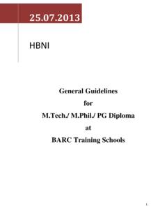 Guidelines M.Tech M.Phil. PGDip - HBNI